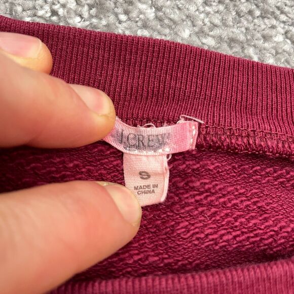 J.Crew Vintage Pullover Sweatshirt Womens Small Geometric Red Holiday Christmas - Picture 5 of 8